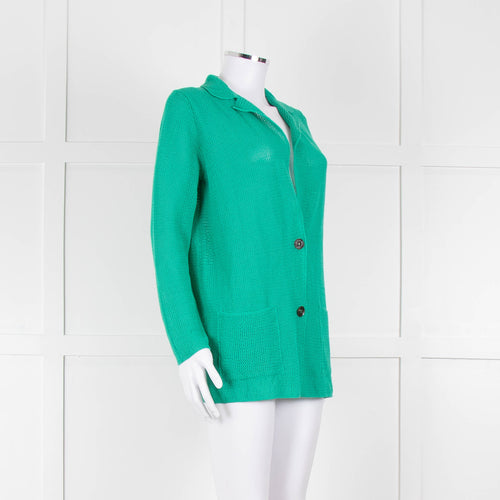 Falconeri Green Loose Knit Jacket
