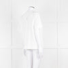 Amina Rubinacci White Linen Short Sleeve Top
