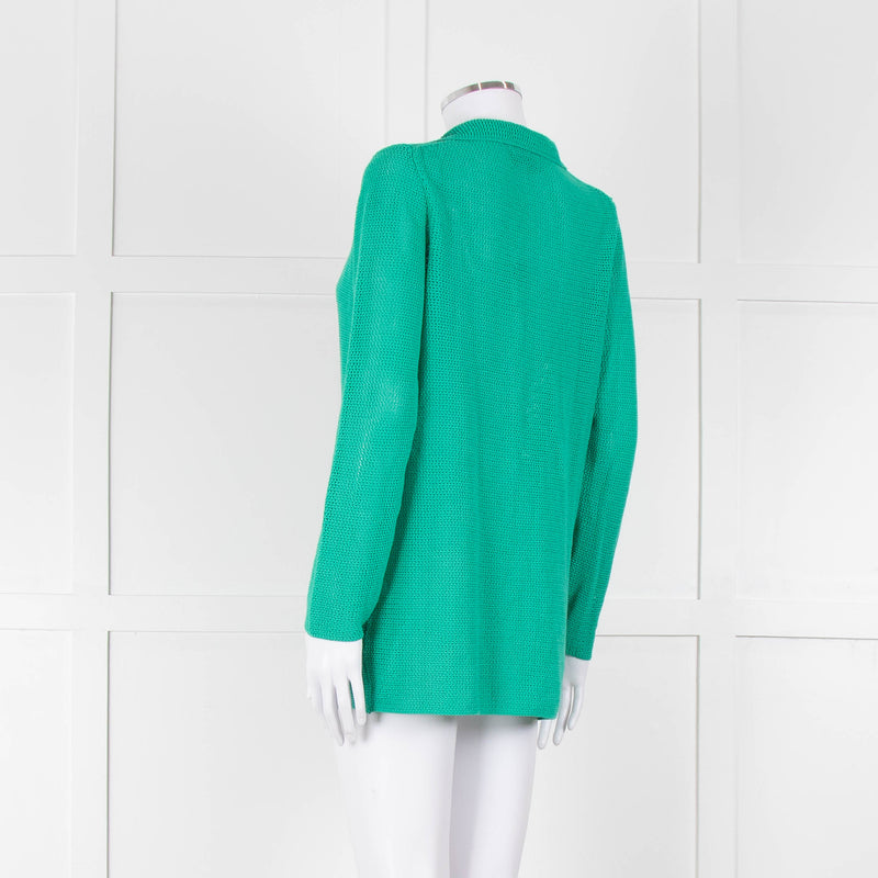 Falconeri Green Loose Knit Jacket