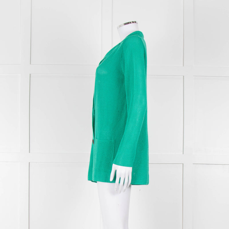 Falconeri Green Loose Knit Jacket