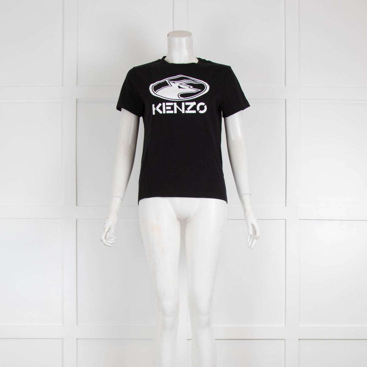 Kenzo Black White Logo Print T-Shirt