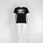 Kenzo Black White Logo Print T-Shirt