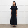 Me+Em Navy Blue Short Sleeve Belted Culottes Jumpsuit