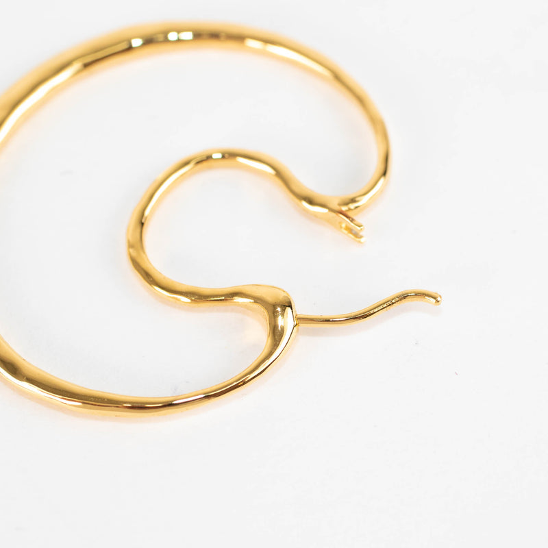 Monica Vinader Flow Gold Hoop Earrings