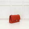 Chanel Classic Jumbo Double Flap in Red Lambskin Leather