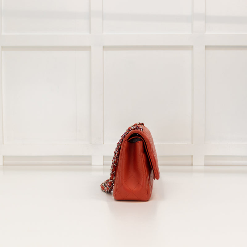 Chanel Classic Jumbo Double Flap in Red Lambskin Leather