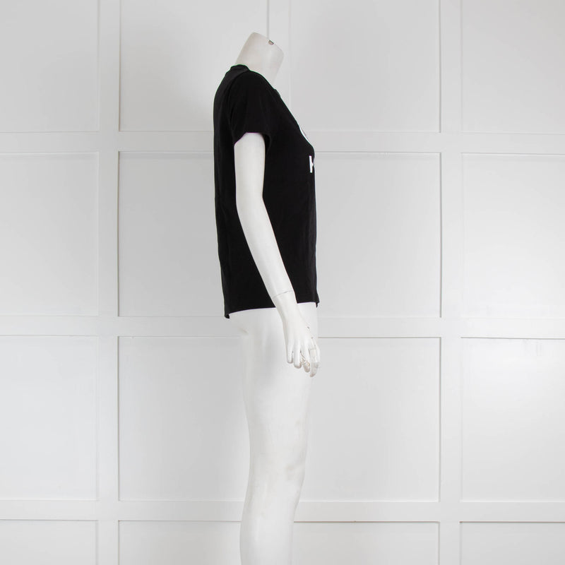 Kenzo Black White Logo Print T-Shirt