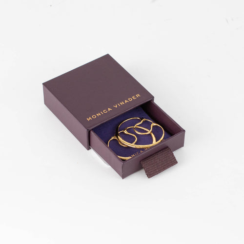 Monica Vinader Flow Gold Hoop Earrings