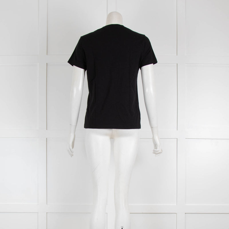 Kenzo Black White Logo Print T-Shirt
