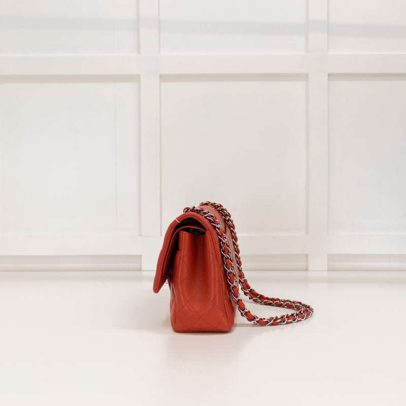 Chanel Classic Jumbo Double Flap in Red Lambskin Leather