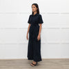 Me+Em Navy Blue Short Sleeve Belted Culottes Jumpsuit