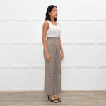 Brora Brown and Blue Check Woven Trousers