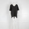 Raey Black V-Neck T-Shirt