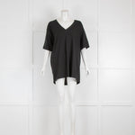 Raey Black V-Neck T-Shirt