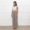 Brora Brown and Blue Check Woven Trousers
