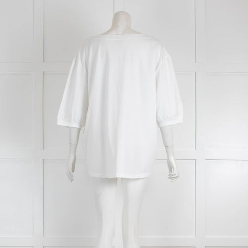 Hanro White Puff Sleeve Tshirt