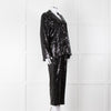 Nadine Merabi Jessie Black Sequin Trouser Suit