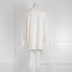 Skims Off White Long Sleeved T-Shirt