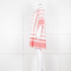 Weekend Max Mara White Red Stripes+Print  Silk Blend Dress