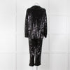 Nadine Merabi Jessie Black Sequin Trouser Suit