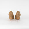 Louis Vuitton Tan Leather Pointy Heels