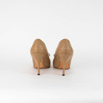 Louis Vuitton Tan Leather Pointy Heels