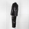 Nadine Merabi Jessie Black Sequin Trouser Suit