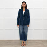 La Vie by Rebecca Taylor Teal Corduroy Blazer