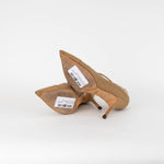 Louis Vuitton Tan Leather Pointy Heels
