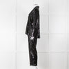 Nadine Merabi Jessie Black Sequin Trouser Suit