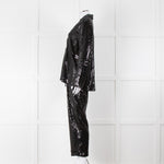 Nadine Merabi Jessie Black Sequin Trouser Suit