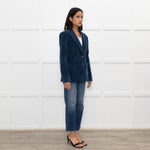 La Vie by Rebecca Taylor Teal Corduroy Blazer