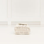Wicker Wings White Mini Top Handle Bag