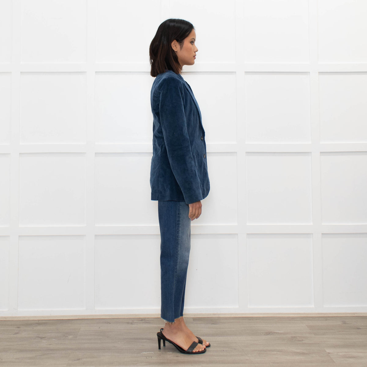 La Vie by Rebecca Taylor Teal Corduroy Blazer