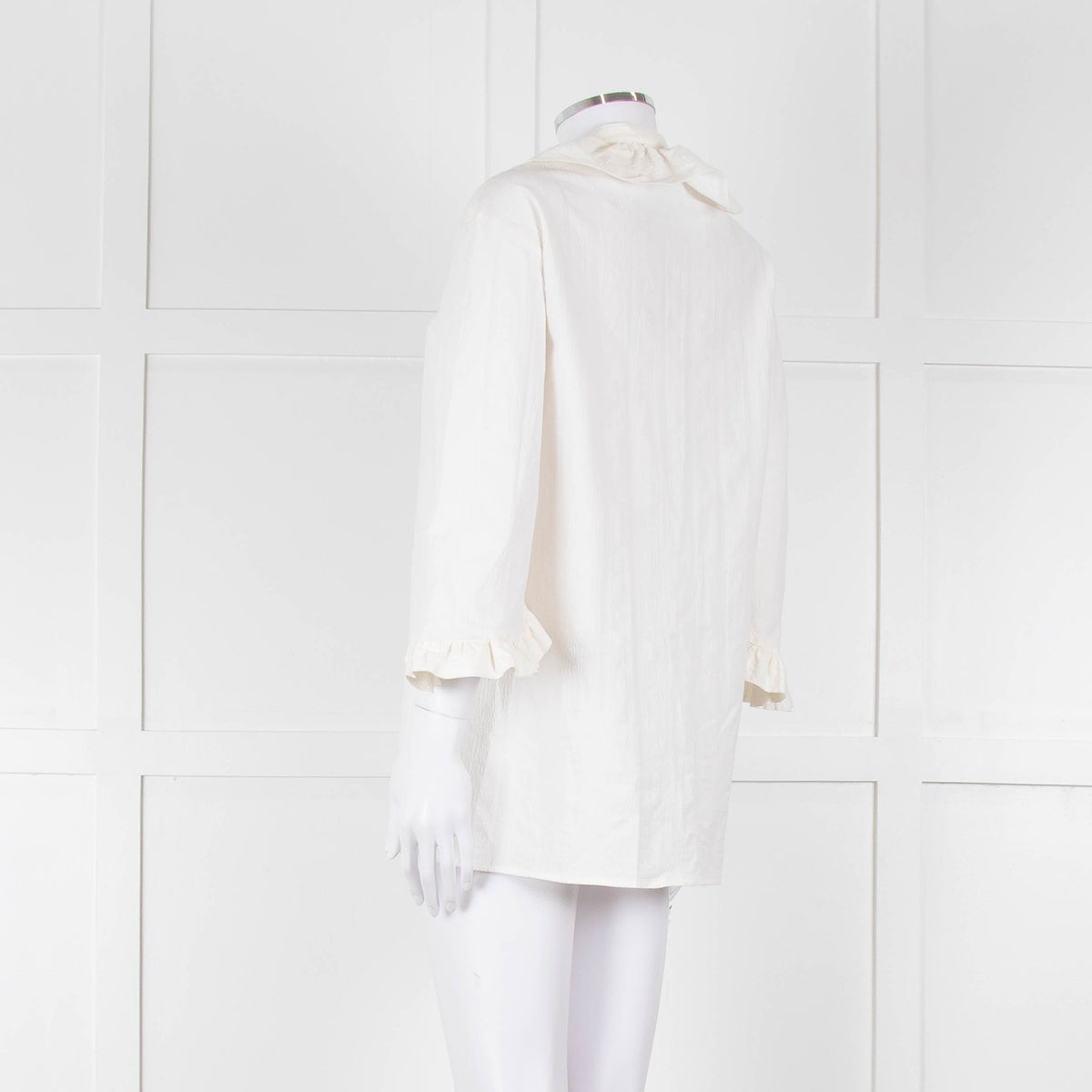 Baum Und Pferdgarten Cream Textured Frill Trim Top
