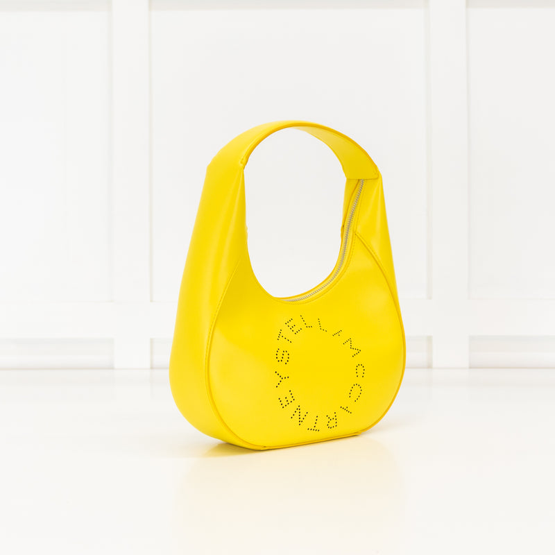 Stella McCartney Yellow Small Logo Shoulder Bag