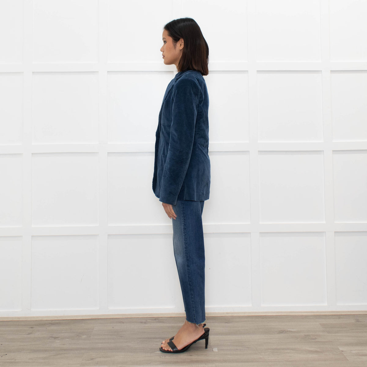 La Vie by Rebecca Taylor Teal Corduroy Blazer