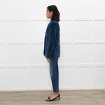La Vie by Rebecca Taylor Teal Corduroy Blazer