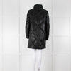 Max & Moi Black Padded Leather Coat