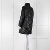 Max & Moi Black Padded Leather Coat