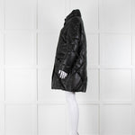 Max & Moi Black Padded Leather Coat