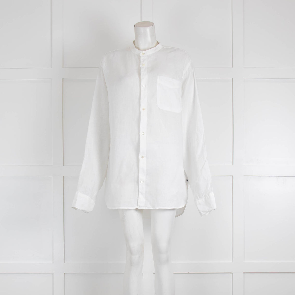 No Nationality White Linen Shirt