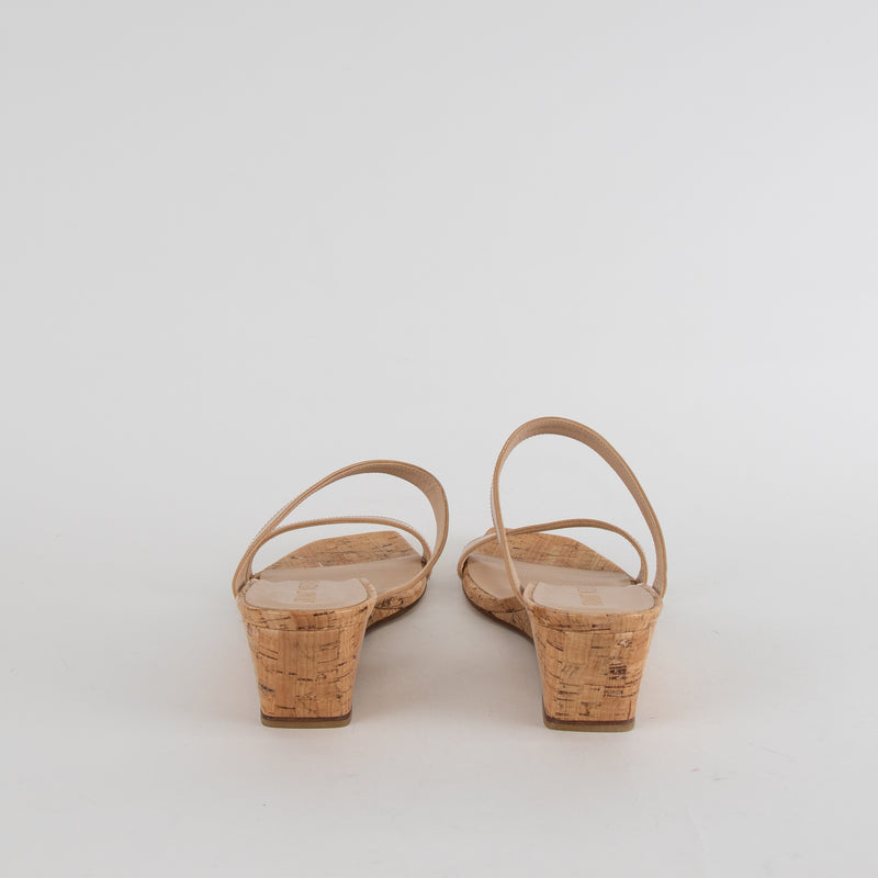 Stuart Weitzman Mid Heel Cork Wedges