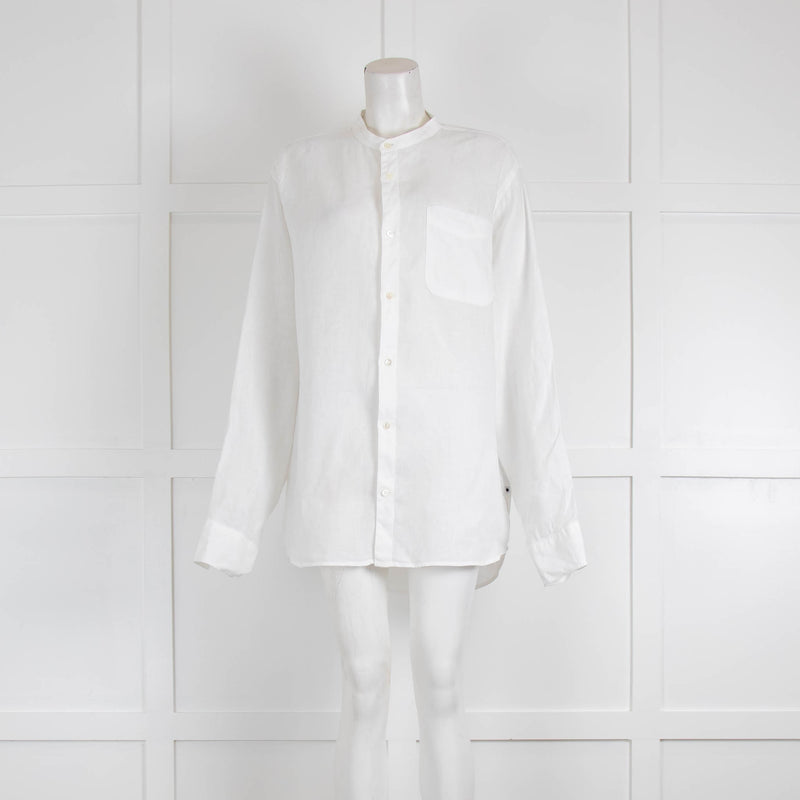 No Nationality White Linen Shirt