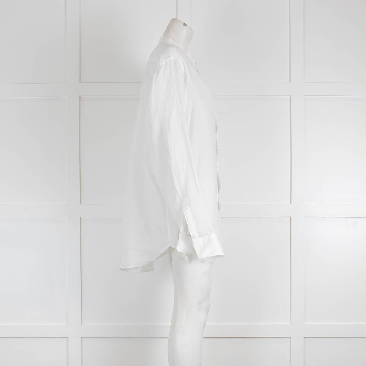 No Nationality White Linen Shirt