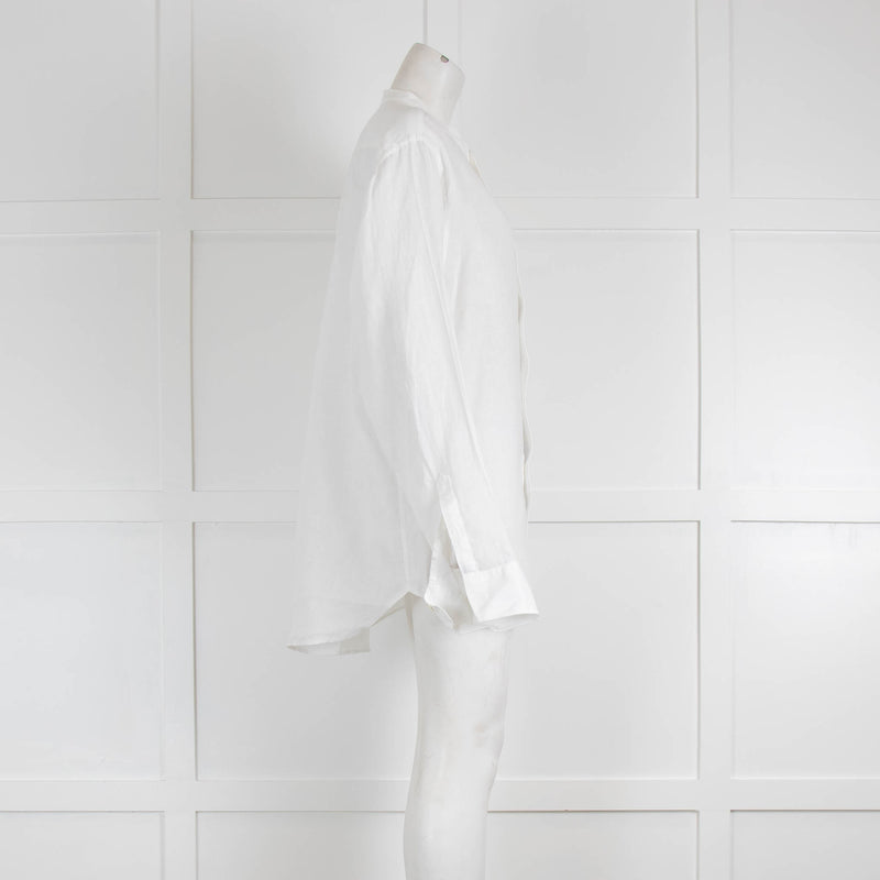 No Nationality White Linen Shirt