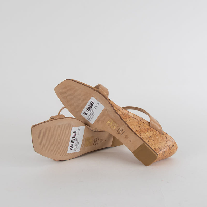 Stuart Weitzman Mid Heel Cork Wedges