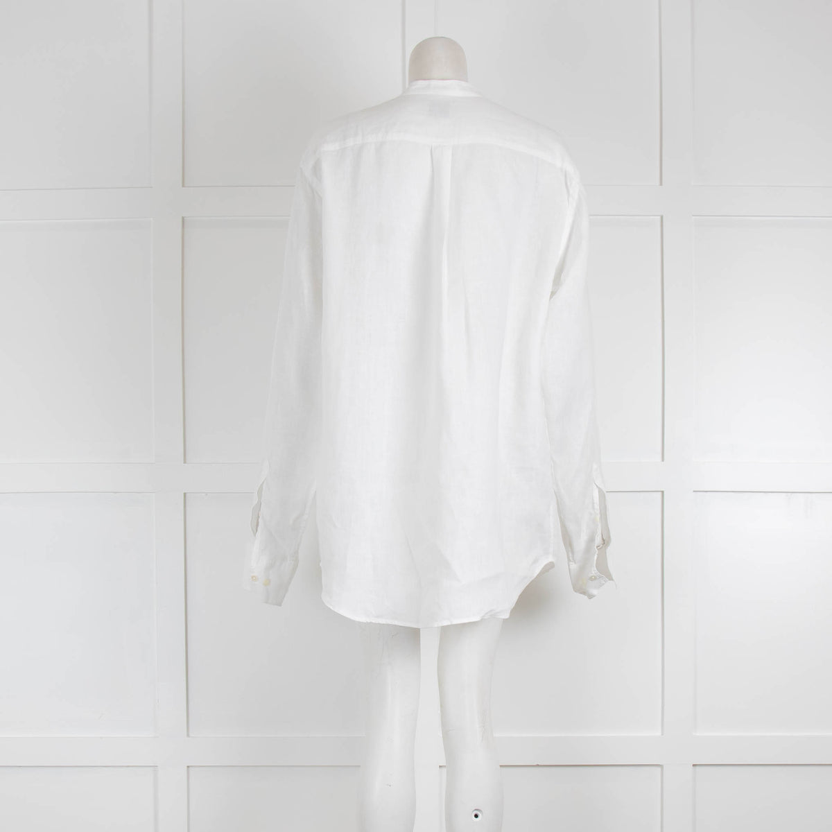 No Nationality White Linen Shirt