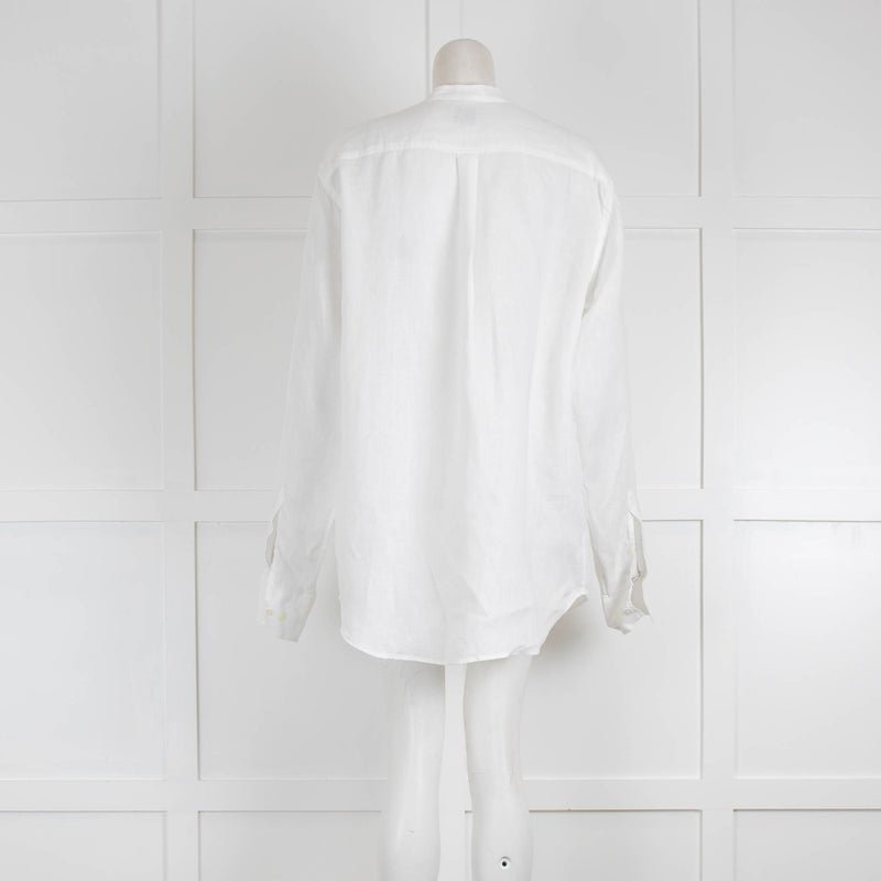 No Nationality White Linen Shirt