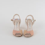 Terry De Havilland Pink Glitter Mid Heel Shoes